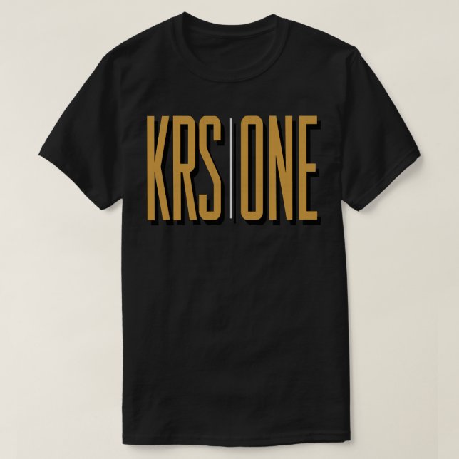 Navy Rock Music KRS  ONE T-Shirt (Design Front)