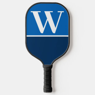 Navy Royal College Team Colours Monogram Pickleball Paddle