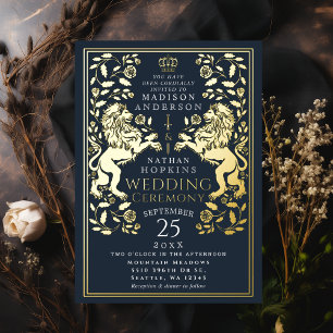 Navy Royal Lion Mediaeval Wedding