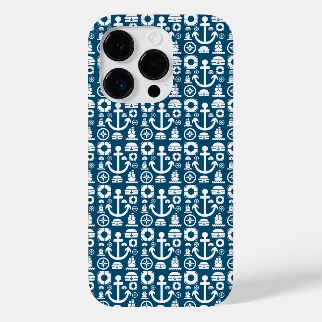 Navy sailor Element sea pattern Case-Mate iPhone C Case (Back)