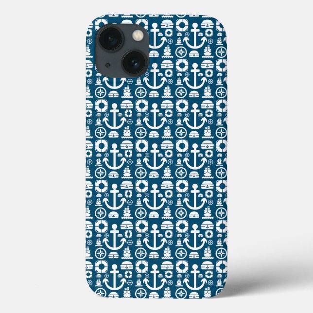 Navy sailor Element sea pattern Case-Mate iPhone C Case (Back)