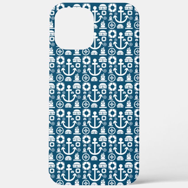 Navy sailor Element sea pattern Case-Mate iPhone Case (Back)