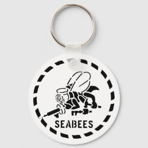 Navy Seabees keychain