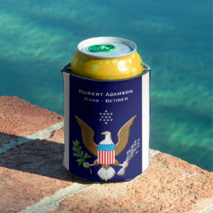 Navy Service emblem personalised Can Cooler
