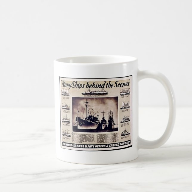 Navy Ships Behind The Scenes Coffee Mug (Right)