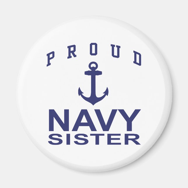 Navy Sister Magnet (Front)