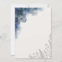 Navy Smoke Add Your Own Text Invitation
