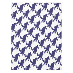 Navy-Snowmobiler Tablecloth