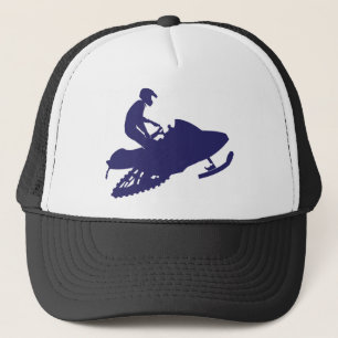 Navy-Snowmobiler Trucker Hat