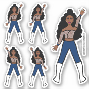 Navy Spark  Dancer Stickers #1