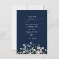 Navy Spring Wildflower Meadow  Bridal Shower