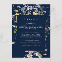 Navy Spring Wildflower Meadow Garden Wedding 