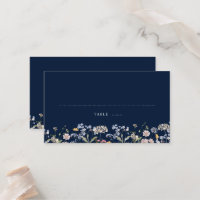 Navy Spring Wildflower Meadow Garden Wedding