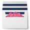 Navy Stripe & Pink Peony