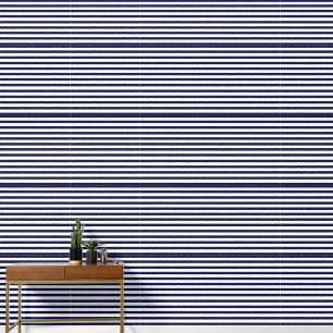 Navy Stripe Wallpaper