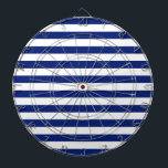 Navy Stripes Nautical Decor Dartboard<br><div class="desc">A nautical navy blue horizontal stripes decor. A modern nautical gift sure to make an impression on, or off the boat. Here's a selection of fine custom casual embroidered baseball caps; in a nautical style, you can easily personalise to make it as unique as you are. Use the "Ask this...</div>