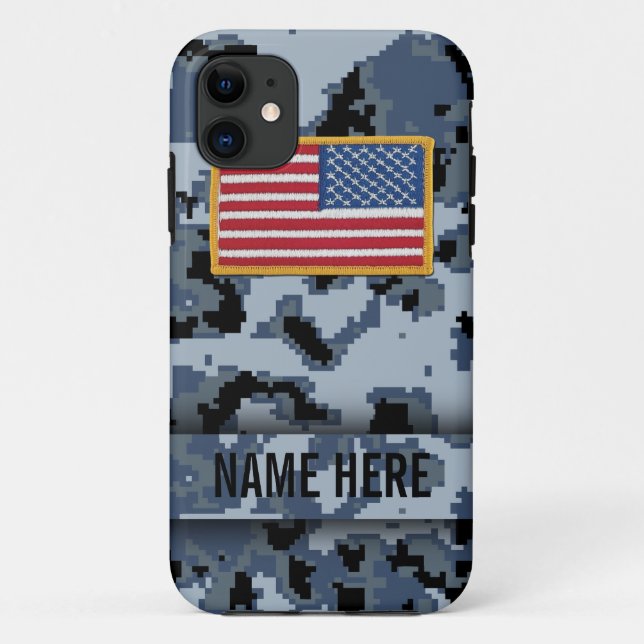 Navy Style Digital Camouflage Case (Back)