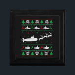 Navy Submarine Submariner Ugly Christmas Sweater Gift Box<br><div class="desc">Navy Submarine Submariner Ugly Christmas Sweater</div>