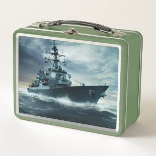 Navy Super Destroyer Metal Lunch Box