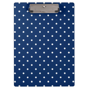 Navy Swiss Dots Clipboard