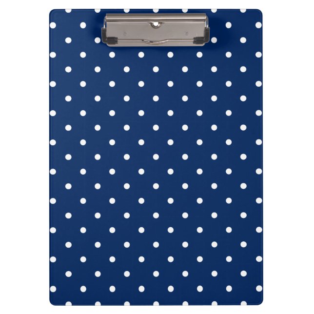 Navy Swiss Dots | Clipboard (Front)