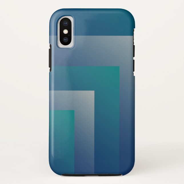 Navy teal grey Case-Mate iPhone case (Back)