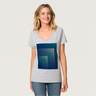 Navy teal grey T-Shirt