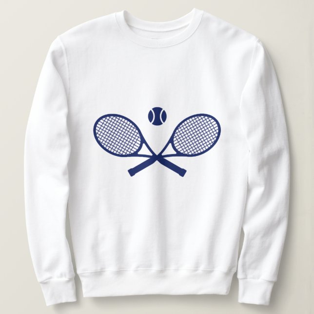 Navy Tennis Sweatshirt (Design Front)