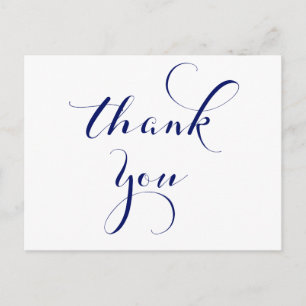 Navy thank you postcards