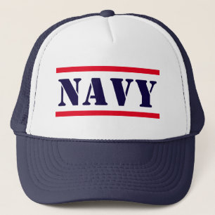 NAVY TRUCKER HAT