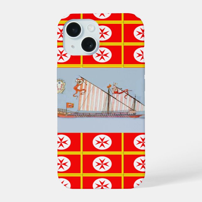 Navy Tuscany Medici iPhone 15 Case (Back)