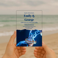 Navy Under the Sea Jellyfish Beach Coastal Wedding