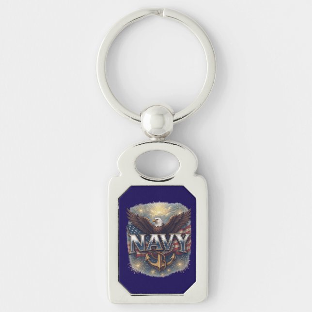 Navy USN Veteran Key Ring (Front)