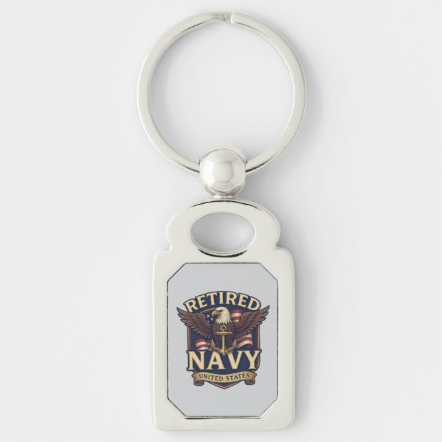 Navy USN Veteran Key Ring (Front)