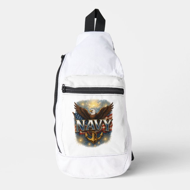 Navy USN Veteran Sling Bag (Front)