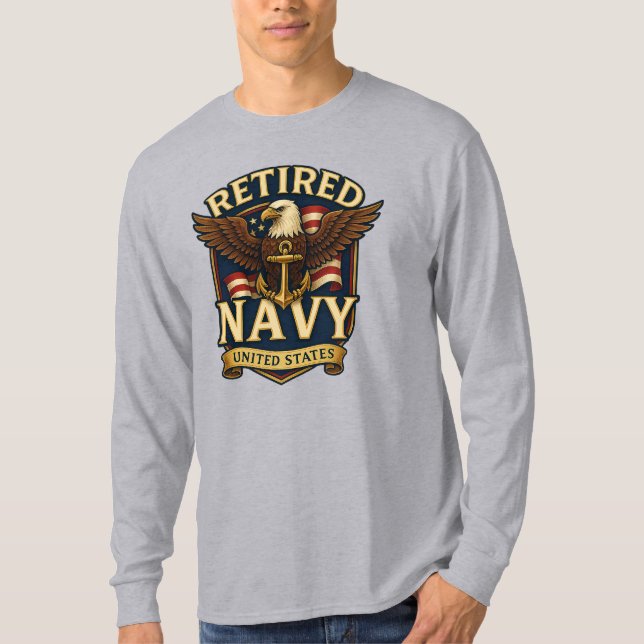 Navy USN Veteran T-Shirt (Front)