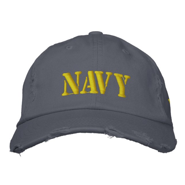Navy veteran embroidered hat (Front)