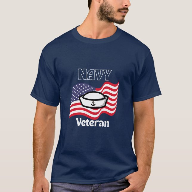 Navy Veteran T-Shirt (Front)
