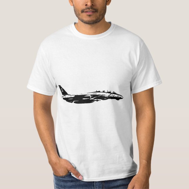 Navy VF-103 Jolly Rogers F-14 Tomcat Aircraft T-Shirt (Front)