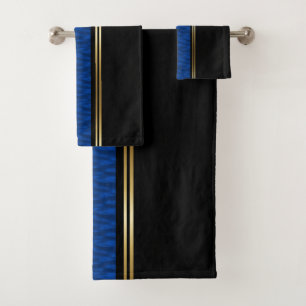 Navy Water Bath Towel Set