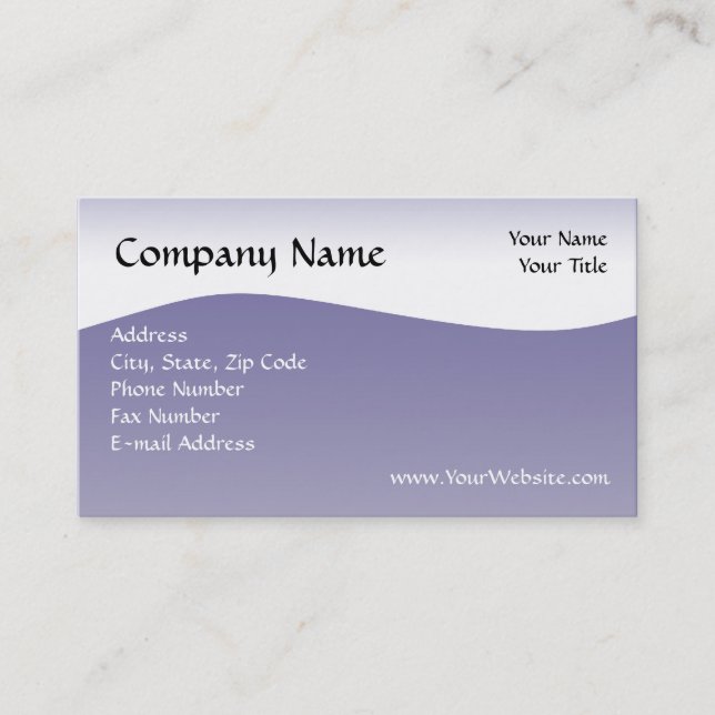 Navy Wave Business Card, Design Online Card (Front)