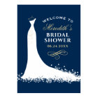 Navy Wedding Gown Wedding Bridal Shower Welcome