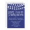 Navy Wedding Invitation
