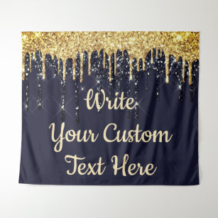 Navy Wedding Photo Booth Backdrop Anniversary Prop Tapestry