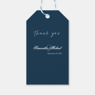 Navy Wedding Thank‑You Tag