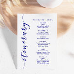 Navy Wedding Welcome Itinerary & Information Card<br><div class="desc">This modern and elegant card is the perfect insert for your hotel welcome bags. Enter the main events and information to help your guests navigate the weekend.</div>