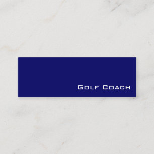 Navy white golf coach business cards