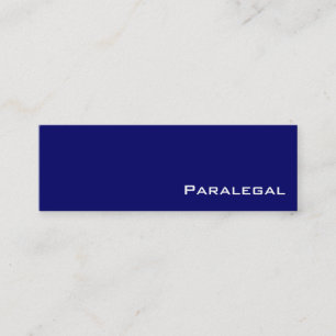 Navy white paralegal business cards