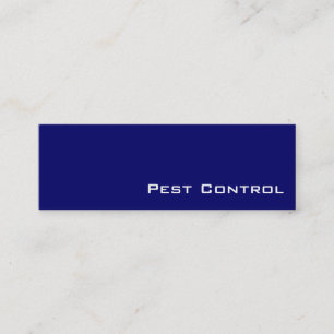 Navy white pest control business cards