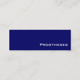 Navy white Prostheses business cards